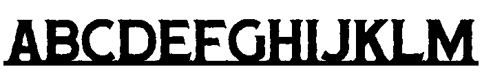 Anglers Story Underlined Serif Font UPPERCASE