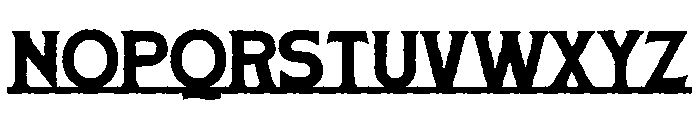 Anglers Story Underlined Serif Font UPPERCASE