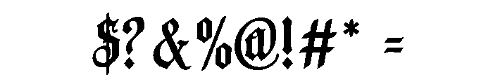 Angstrom Font OTHER CHARS