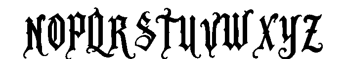 Angstrom Font UPPERCASE