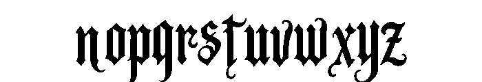 Angstrom Font LOWERCASE