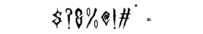 AnhorkRegular Font OTHER CHARS
