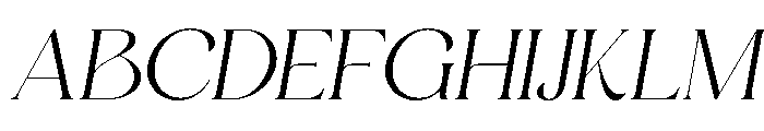 Aniekyal Italic Font UPPERCASE