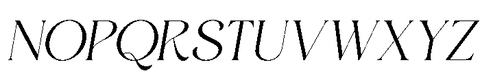 Aniekyal Italic Font UPPERCASE