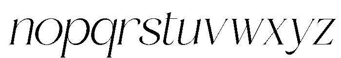 Aniekyal Italic Font LOWERCASE