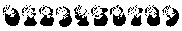 Animal Christmas Font OTHER CHARS