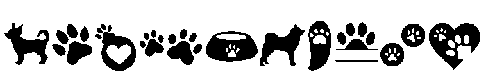Animal Paw Font OTHER CHARS