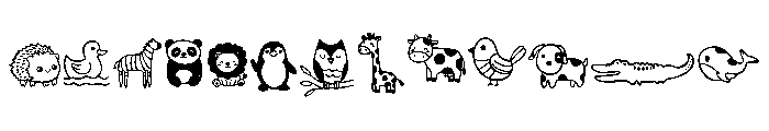 Animal friends FONT