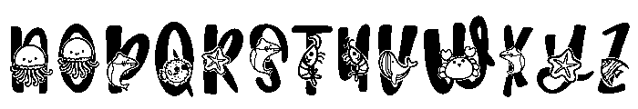 Animal summer Font UPPERCASE
