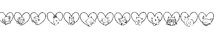 Animals Valentine FONT