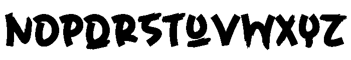 Anime Justice Font LOWERCASE
