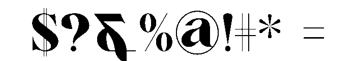 Anit Font OTHER CHARS