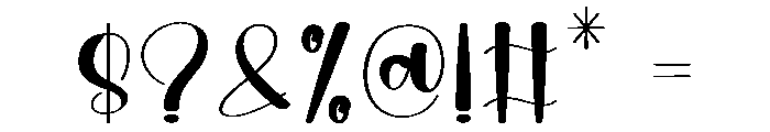 Anithings Font OTHER CHARS