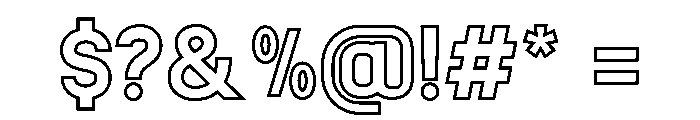 Ankish Outlined Regular Font OTHER CHARS