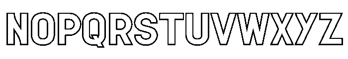 Ankish Outlined Regular Font UPPERCASE