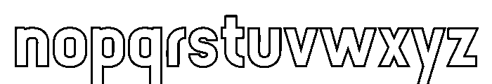 Ankish Outlined Regular Font LOWERCASE