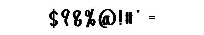 Anklet Funky Font OTHER CHARS