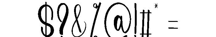 Anniveday Font OTHER CHARS