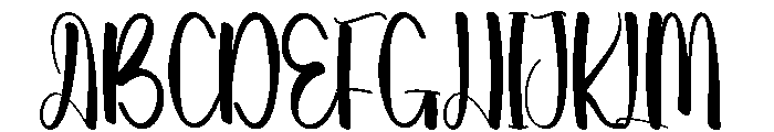 Anniveday Font UPPERCASE