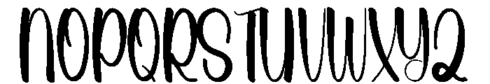 Anniveday Font UPPERCASE