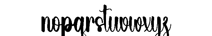 Anniveday Font LOWERCASE