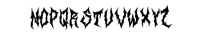Anomaly Metal Font Font LOWERCASE