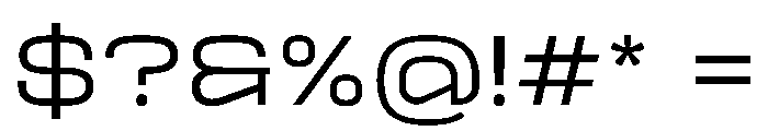 Anon Font OTHER CHARS