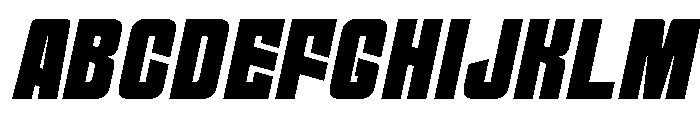 Anoord Italic Font UPPERCASE