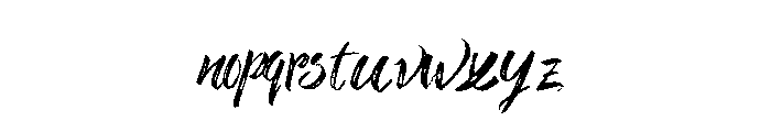 AnotherBrush Font LOWERCASE