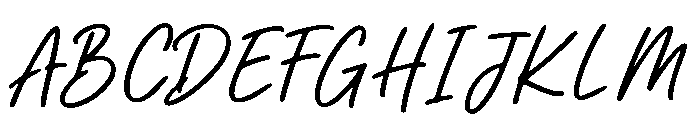 Anothera Miracles Script Reg Font UPPERCASE