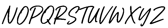 Anothera Miracles Script Reg Font UPPERCASE