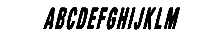 Anothera Miracles Slant Regular Font UPPERCASE