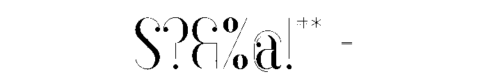 Anteric Regular Font OTHER CHARS