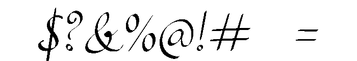 Antheia Calligraph Font OTHER CHARS
