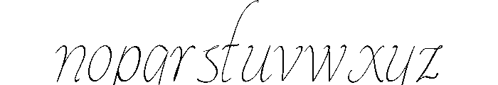 Antheia Calligraph Font LOWERCASE