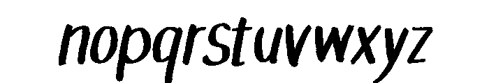 Anti Bully Font LOWERCASE