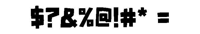 Anti Font OTHER CHARS