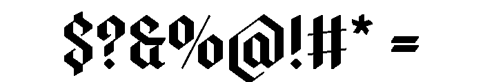 Antifight Regular Font OTHER CHARS