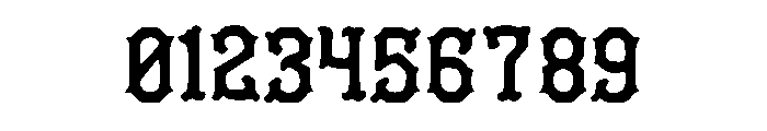 Antique Gothic Font OTHER CHARS