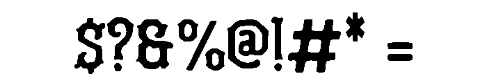 Antique Gothic Font OTHER CHARS