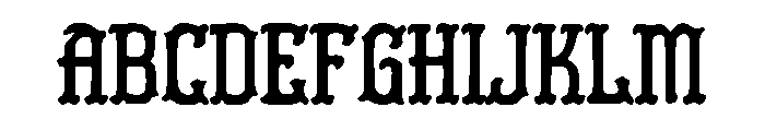 Antique Gothic Font UPPERCASE