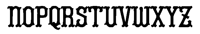 Antique Gothic Font UPPERCASE