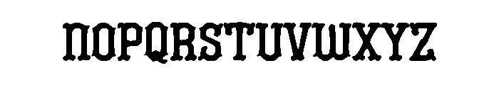 Antique Gothic Font LOWERCASE
