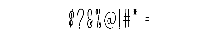 Antique Handmade Font OTHER CHARS
