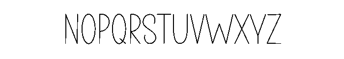 Antique Handmade Font UPPERCASE