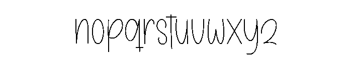 Antique Handmade Font LOWERCASE