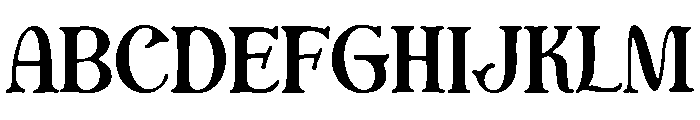 Antique Look Font UPPERCASE
