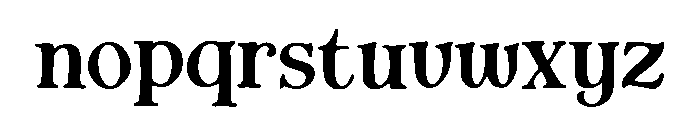 Antique Look Font LOWERCASE