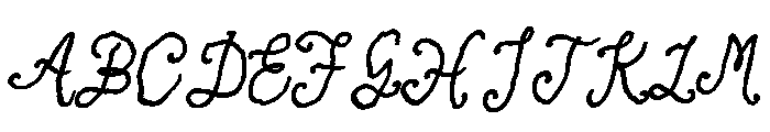Antique Script Bold Italic Font UPPERCASE