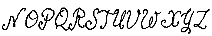 Antique Script Bold Italic Font UPPERCASE